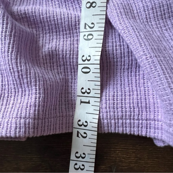 & OTHER STORIES Puff Sleeve Wrap Mini Dress Size XS Lavender Purple Ruffle - Picture 14 of 15